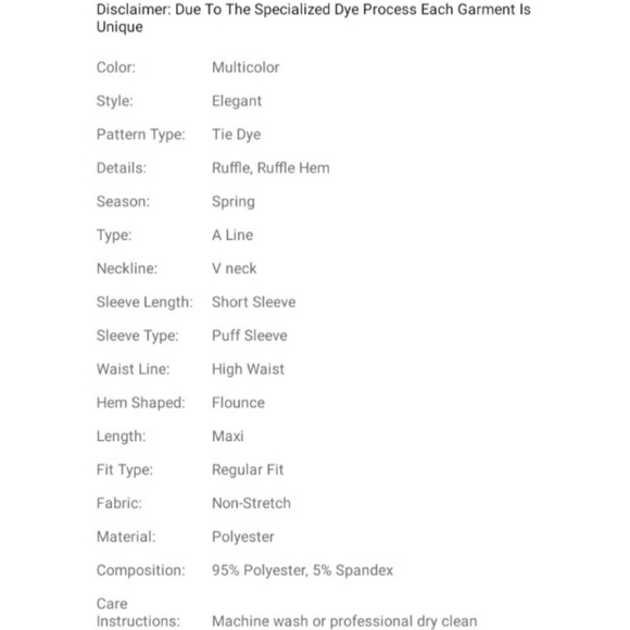 NEW Yellow Tie Dye Maxi Dress - Picture 6 of 7